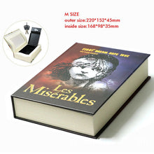 Load image into Gallery viewer, Book Safes Key Lock Type High Quality Secret Book Hidden Security Safe Box Metal Steel Simulation Classic Book Style Size M
